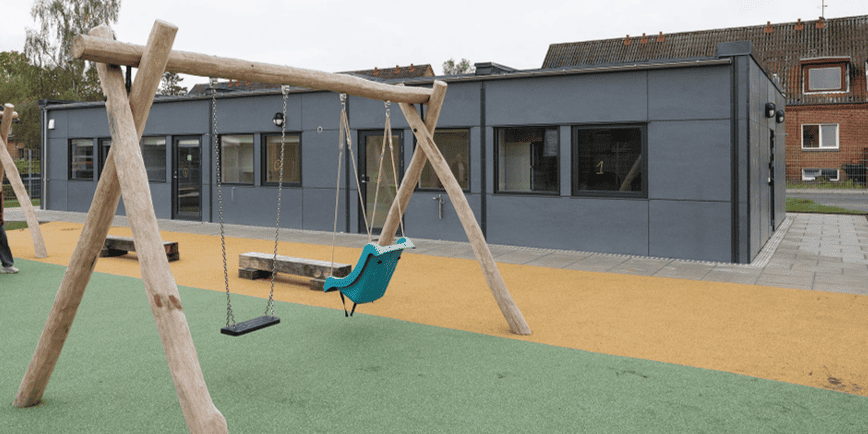 Legeplads til specialdesignet skole i Syddjurs