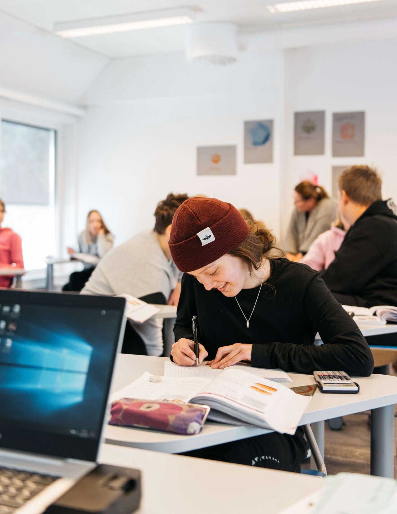 Skolepavillon bruges til undervisning